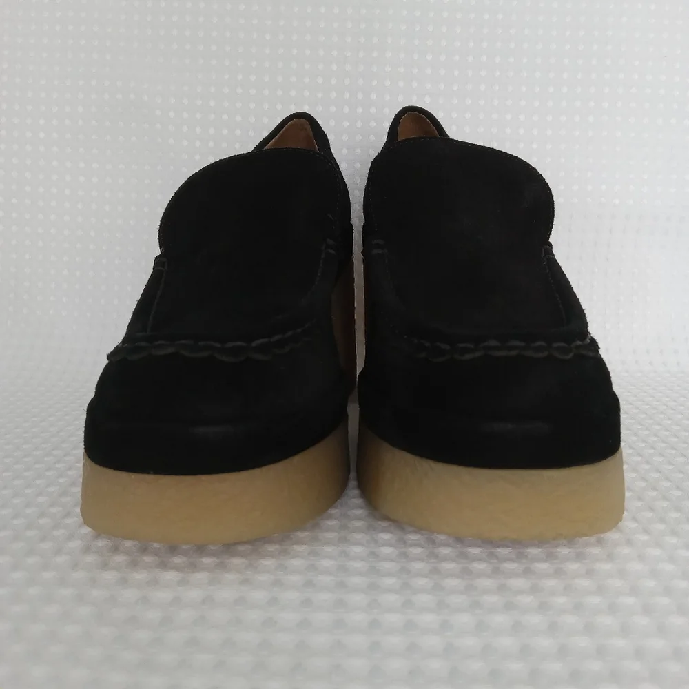 MARC FISHER LTD Women's Black Suede Lina Slip On Platform Loafer Size 10M